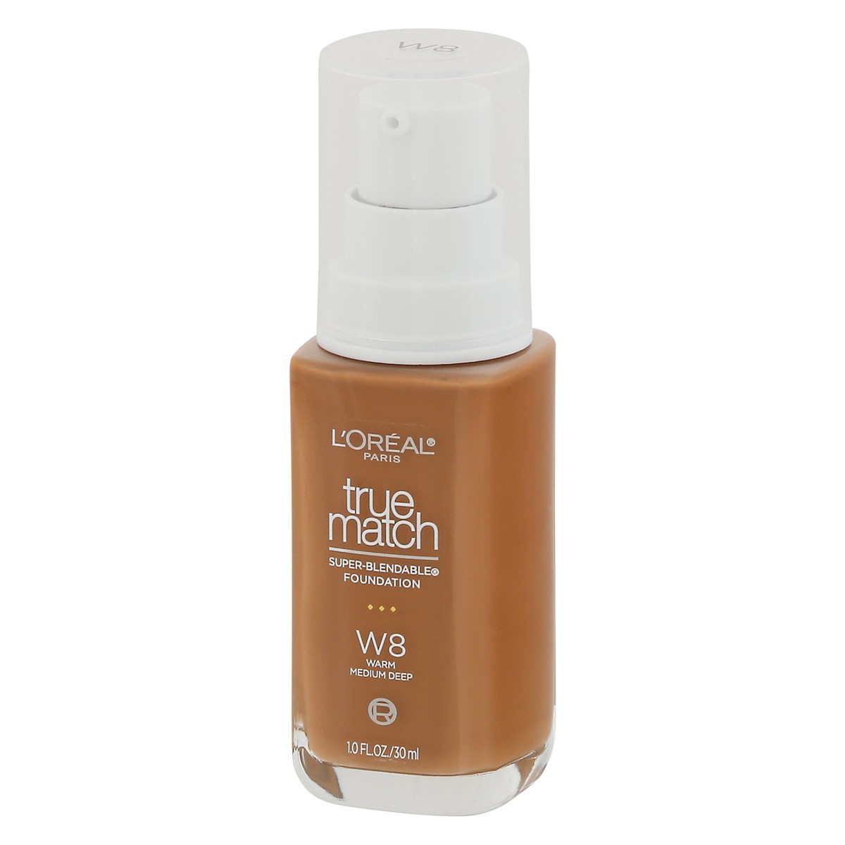 slide 6 of 9, L'Oréal True Match Warm Medium Deep W8 Super-Blendable Foundation 1.0 fl oz, 1 fl oz