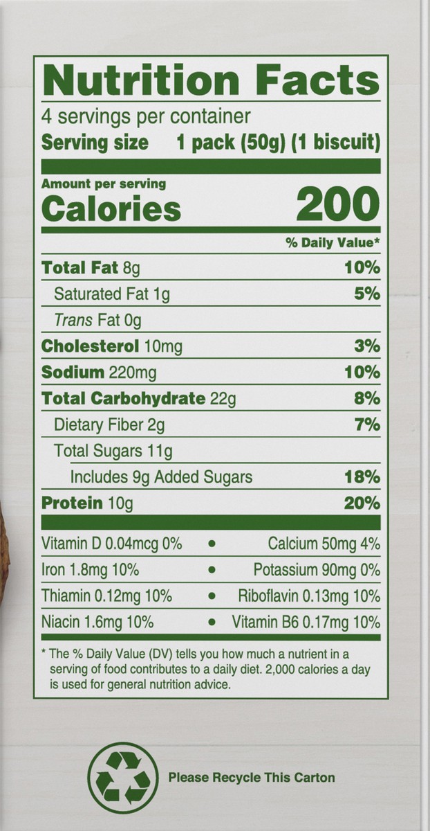 slide 6 of 9, belVita Protein Soft Baked Biscuits, Blueberry Almond Flavor, 4 Pack (1 Biscuit Per Pack) - INNER PACK, 0.51 lb