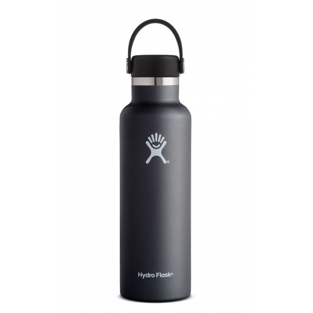 slide 1 of 1, Hydro Flask 21 Ounce Standard Mouth Black Bottle 1 ea, 21 oz