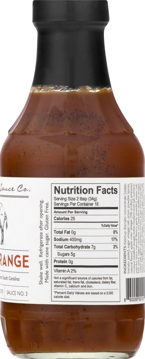 slide 6 of 11, The Palmetto Sauce Co. No.3 Edisto Orange Sauce 16.0 oz, 16 oz