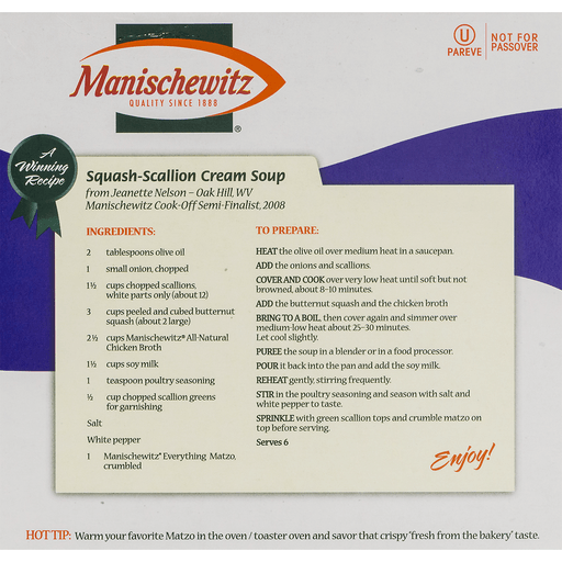 Manischewitz Everything Matzos 10 oz Shipt