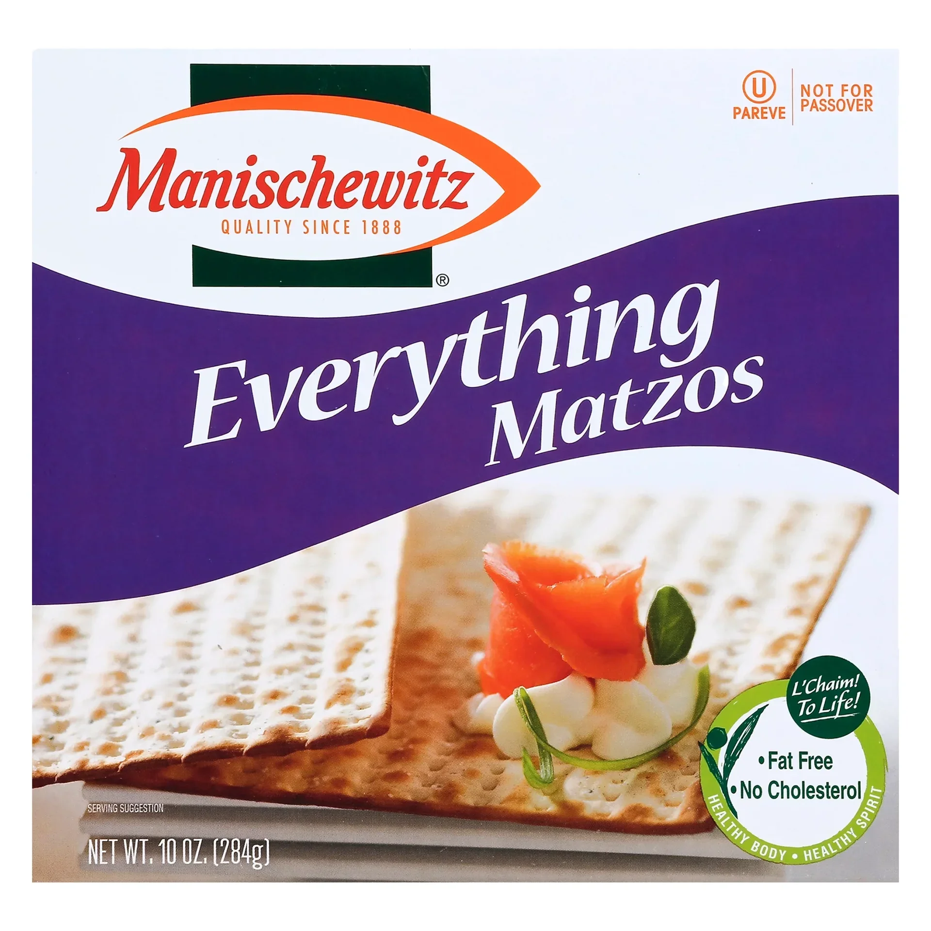 slide 1 of 1, Manischewitz Everything Matzos - 10 oz, 10 oz