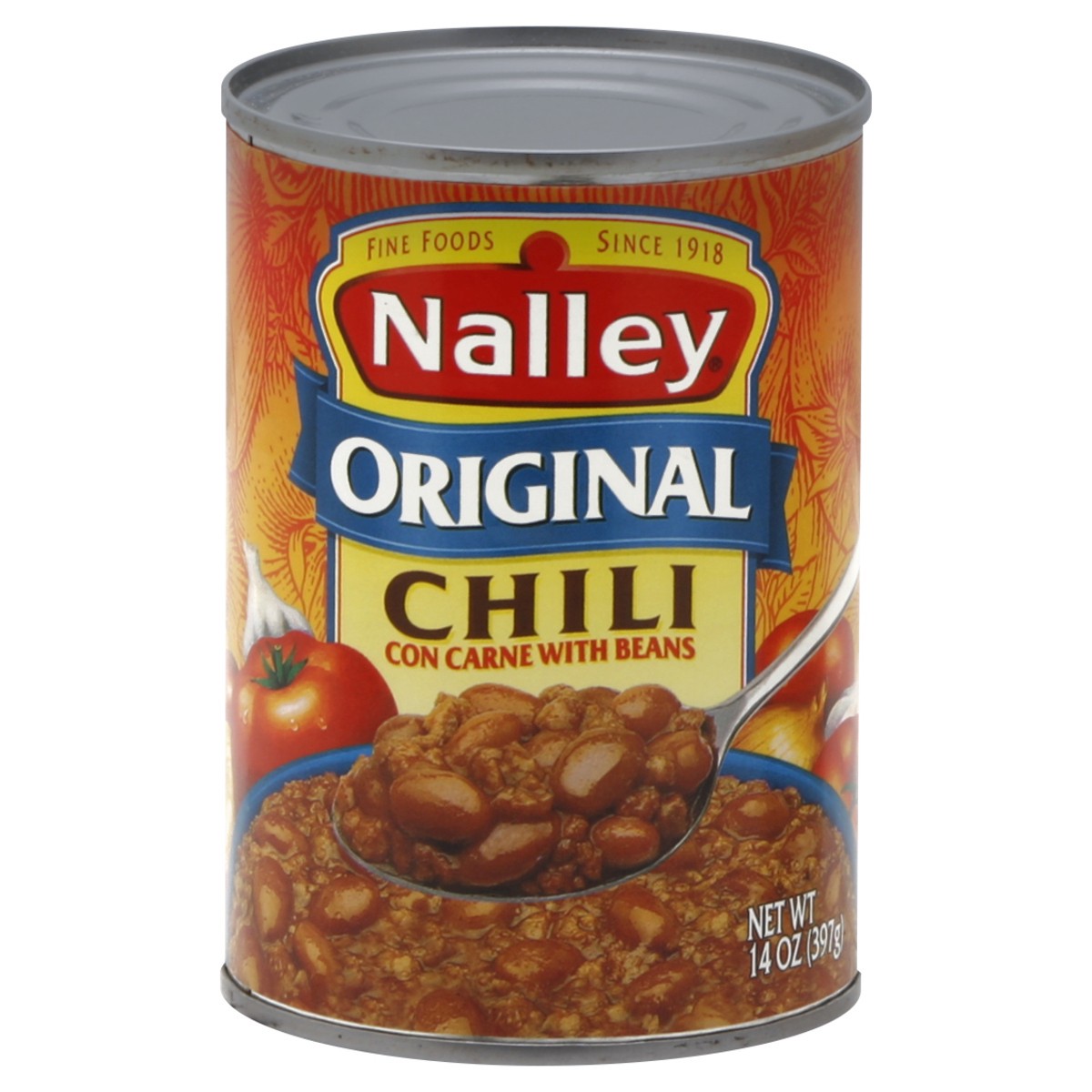 slide 2 of 2, Nalley Original Chili Con Carne With Beans, 9g Protein Per Serving, 14 oz. Can, 14 oz