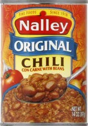 Nalley Original Chili Con Carne With Beans, 9g Protein Per Serving, 14 oz. Can