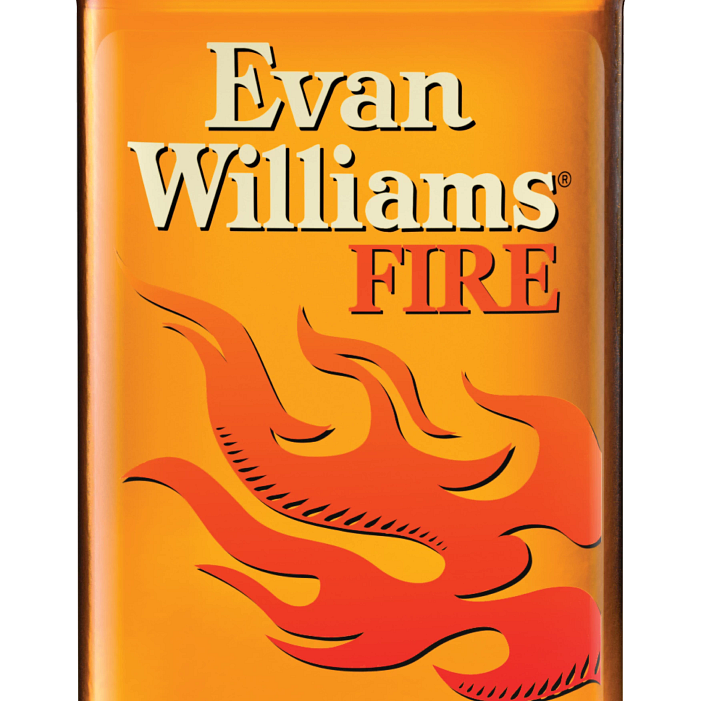 slide 2 of 2, Evan Williams Fire, 50 ml