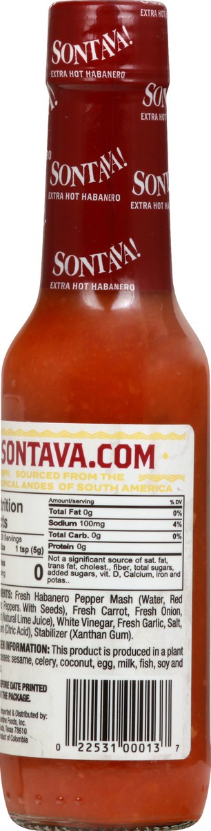 slide 13 of 13, Sontava! Extra Hot Habanero Hot Sauce 5 oz, 5 oz