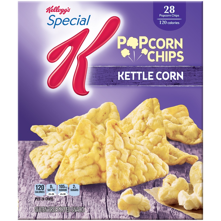 slide 1 of 2, Special K Kettle Corn Popcorn Chips, 4.5 oz