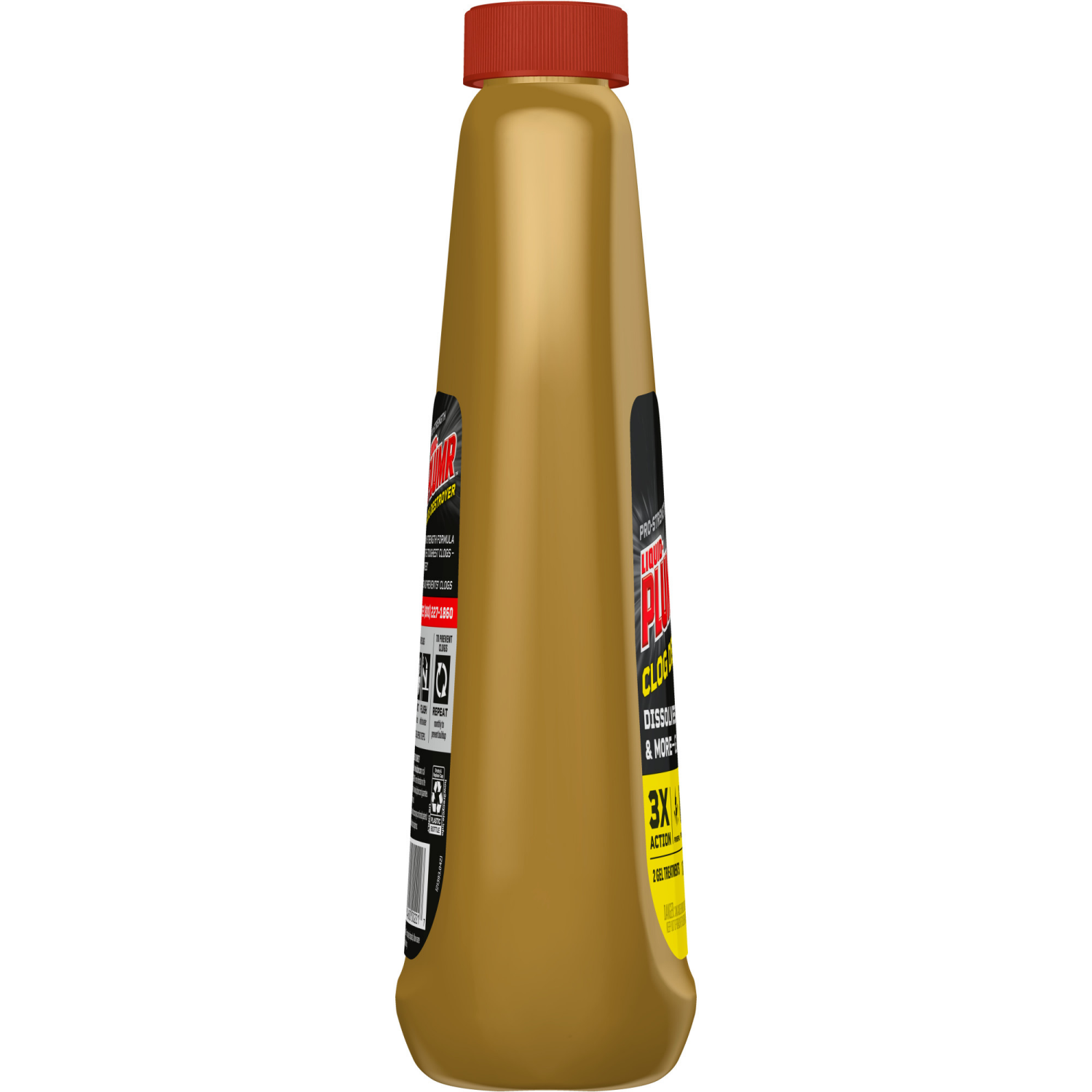 slide 5 of 8, Liquid-Plumr Pro-Strength Clog Destroyer Gel with PipeGuard Liquid Drain Cleaner, 1 qt