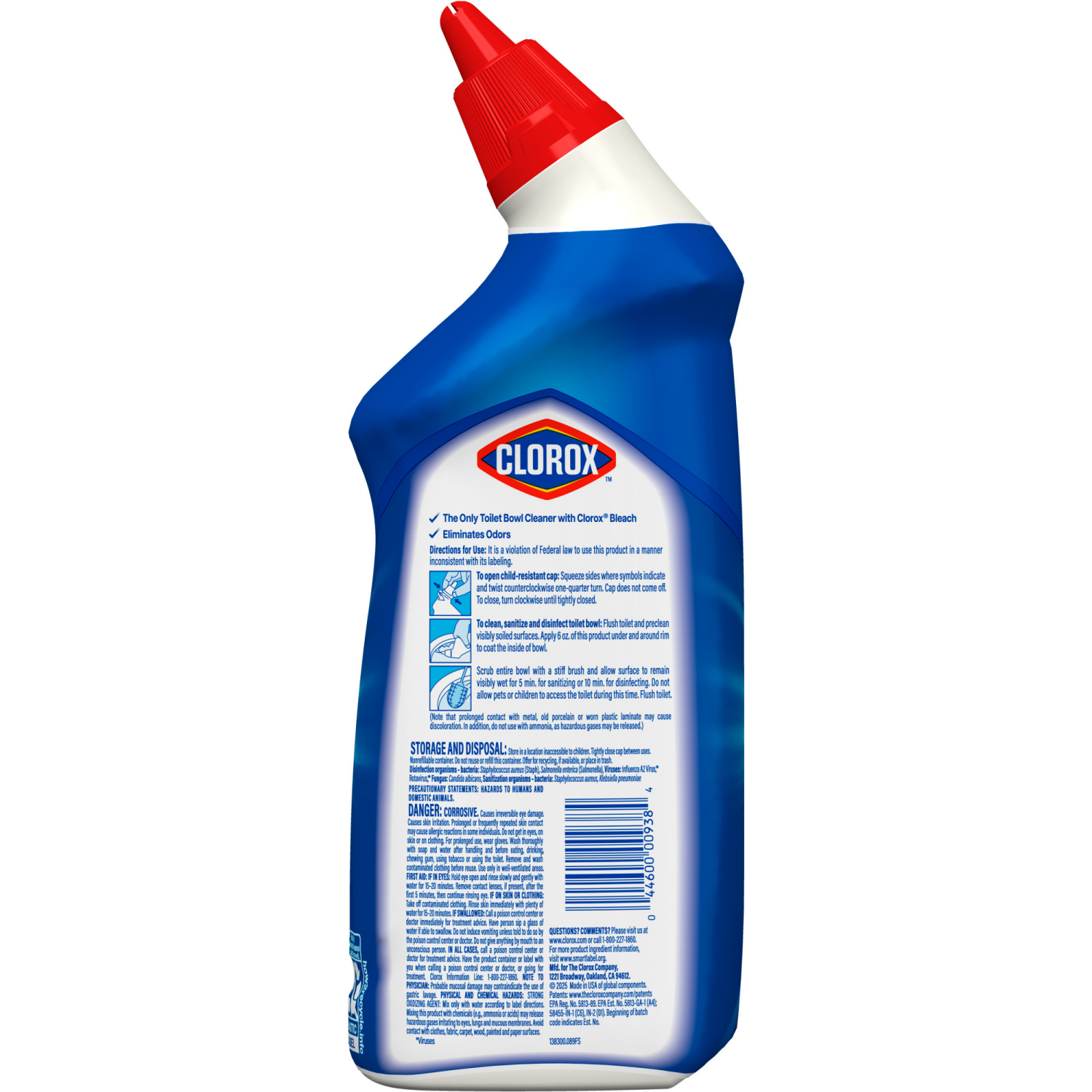 slide 2 of 8, Clorox Toilet Bowl Rain Clean Cleaner, 24 oz