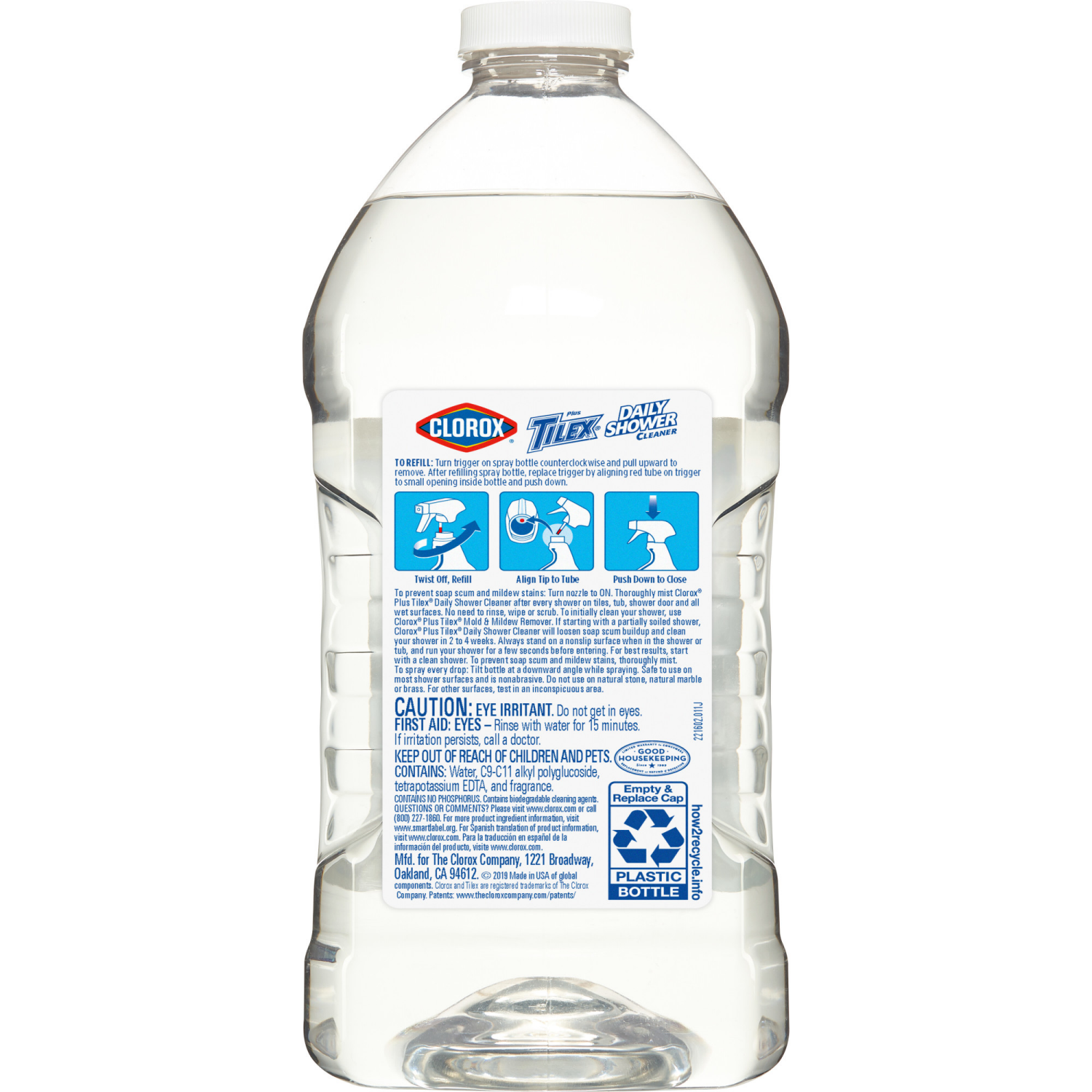 slide 4 of 6, Clorox Plus Tilex Daily Shower Cleaner 2 qt, 2 qt