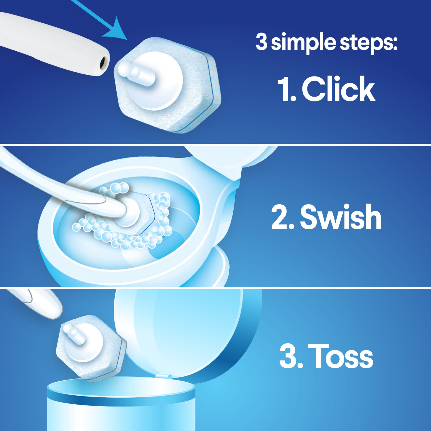 slide 8 of 8, Clorox ToiletWand Disinfecting Refills Disposable Wand Heads, 10 ct