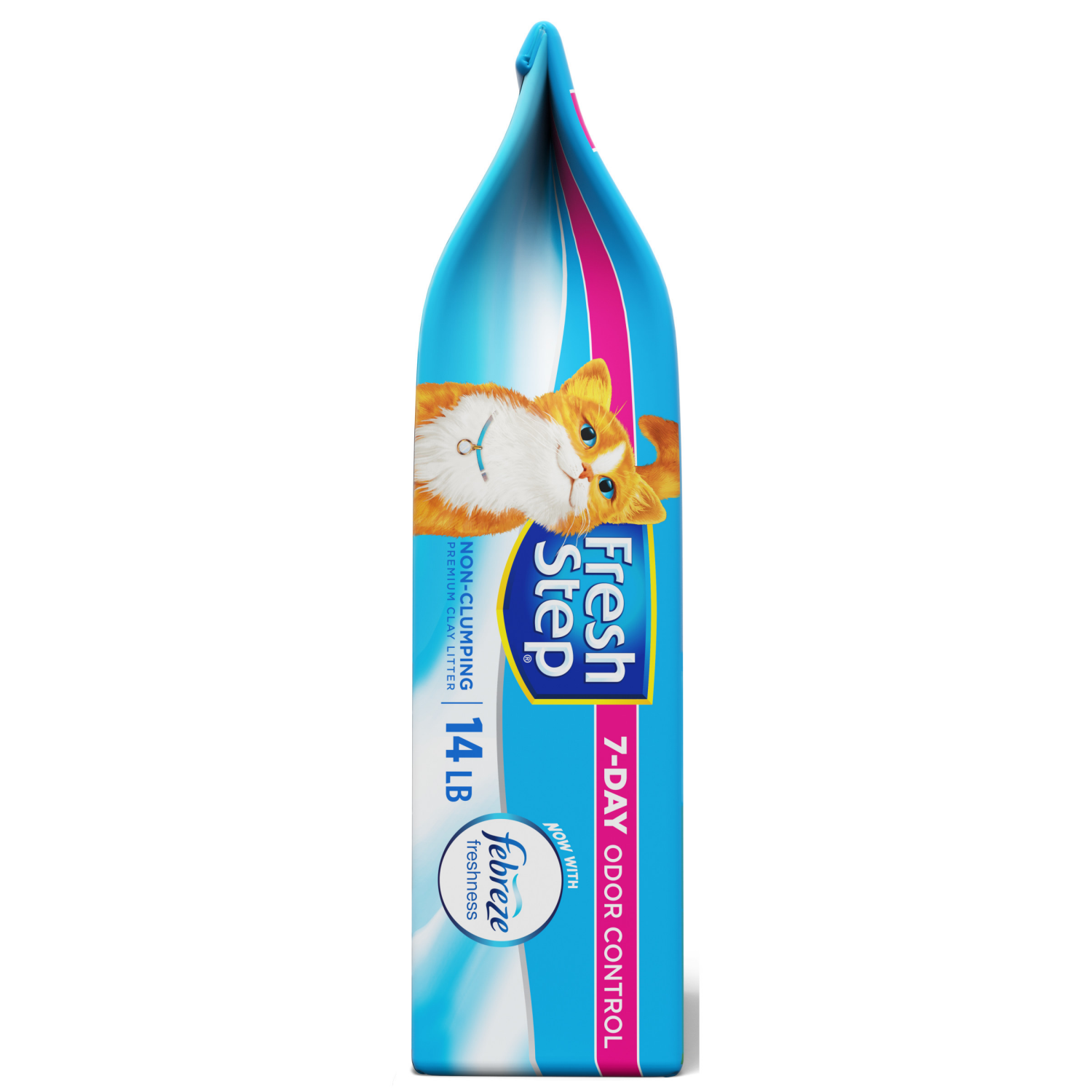 slide 3 of 5, Fresh Step Non-Clumping Premium Cat Litter with Febreze Freshness, Scented - 14 Pounds, 14 lb