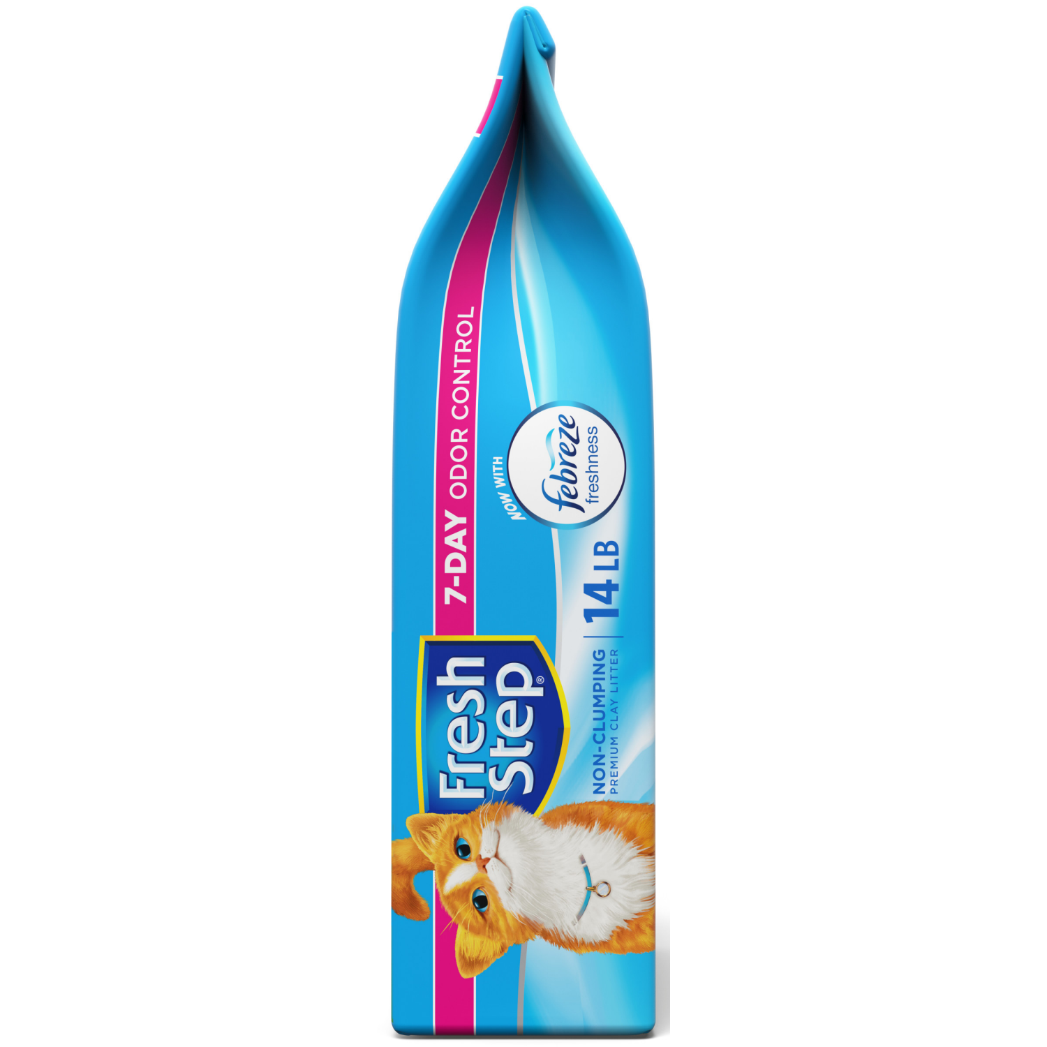 slide 4 of 5, Fresh Step Non-Clumping Premium Cat Litter with Febreze Freshness, Scented - 14 Pounds, 14 lb