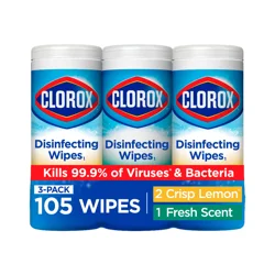 Clorox Disinfecting Wipes Value Pack, Cleaning Wipes, 35 Count Each, Pack of 3