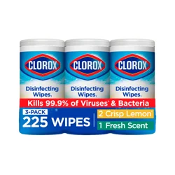 Clorox Disinfecting Wipes Value Pack, Bleach Free Cleaning Wipes, 75 Count Each, Pack of 3