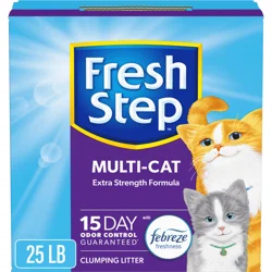 Fresh Step Multi-Cat With Febreze Freshness Scented Clumping Cat Litter
