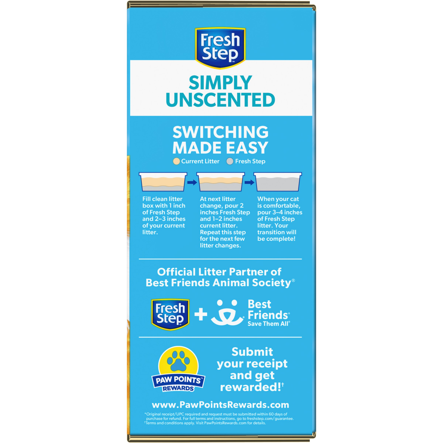 slide 3 of 8, Fresh Step Simply Unscented Clumping Cat Litter, 25 lb