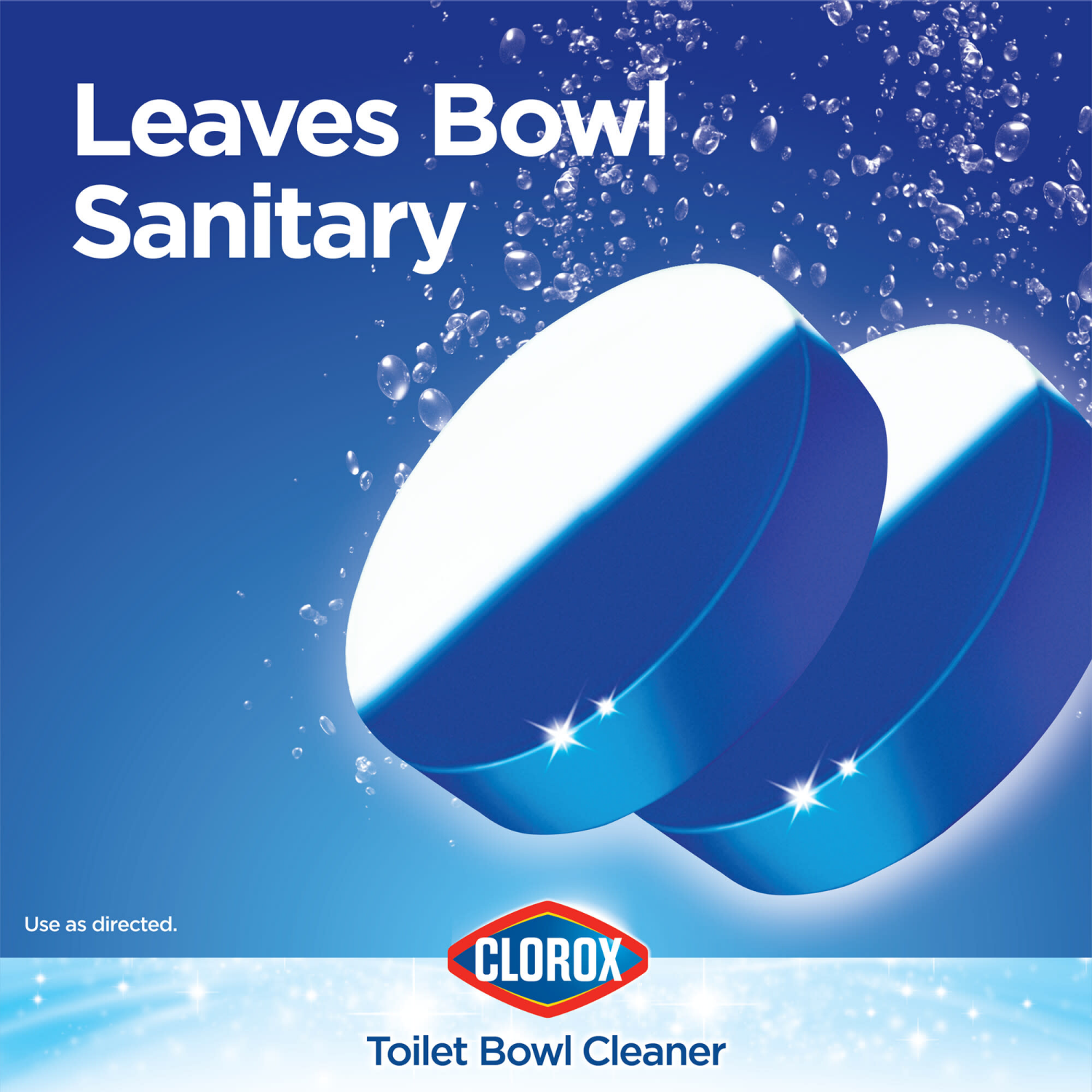 slide 6 of 8, Clorox 2 Pack Beach & Blue Ultra Clean Rain Clean Toilet Tablets 2 Tablets 2.47 oz ea, 2 ct
