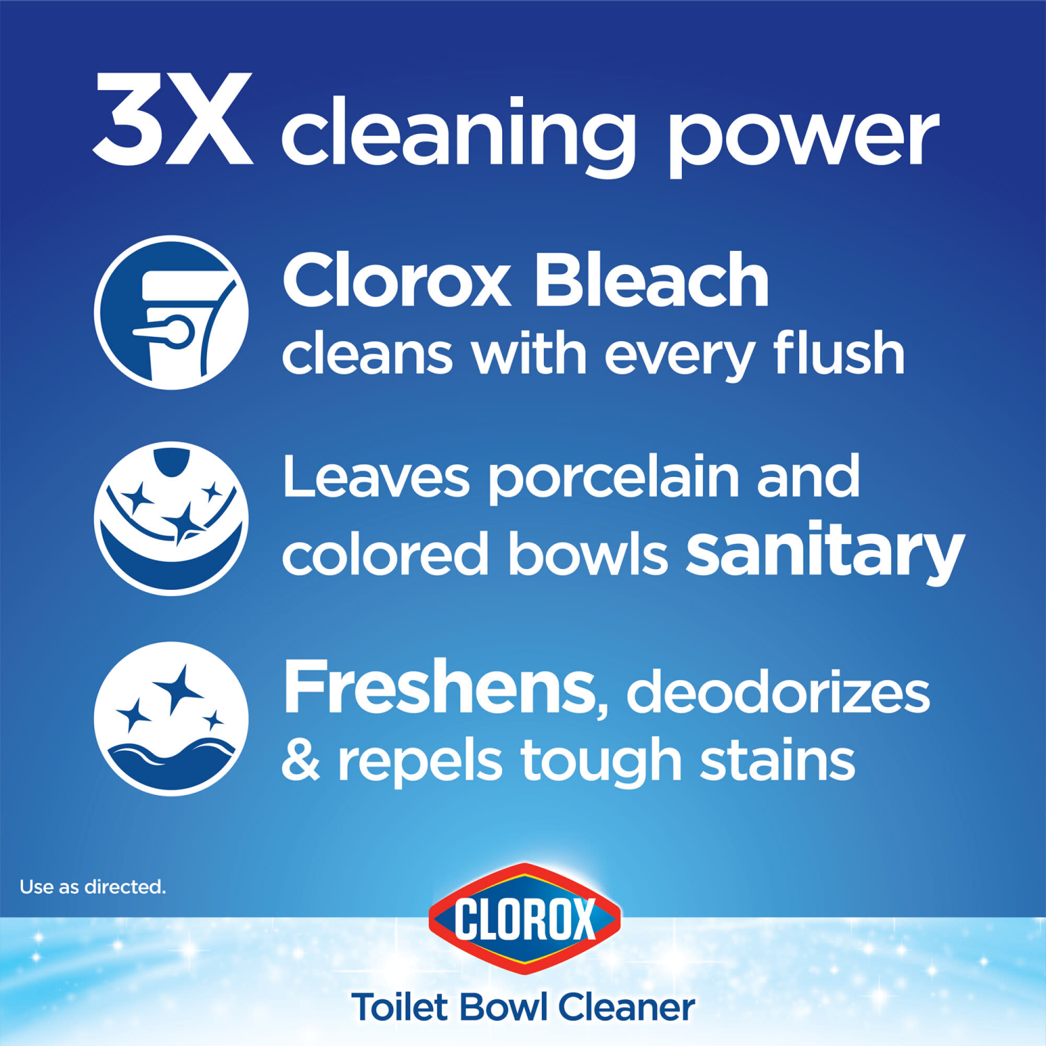 slide 8 of 8, Clorox 2 Pack Beach & Blue Ultra Clean Rain Clean Toilet Tablets 2 Tablets 2.47 oz ea, 2 ct