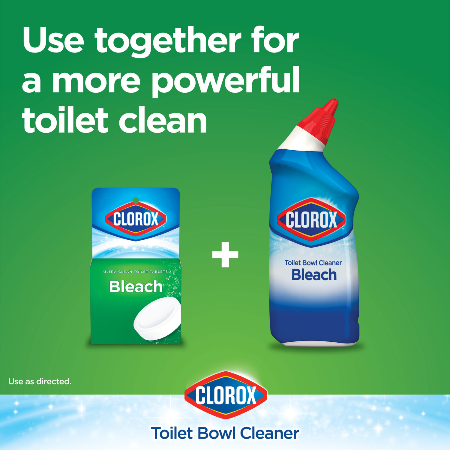 slide 2 of 7, Clorox 4 Pack Bleach Ultra Clean Toilet Tablets 4 ea, 4 ct