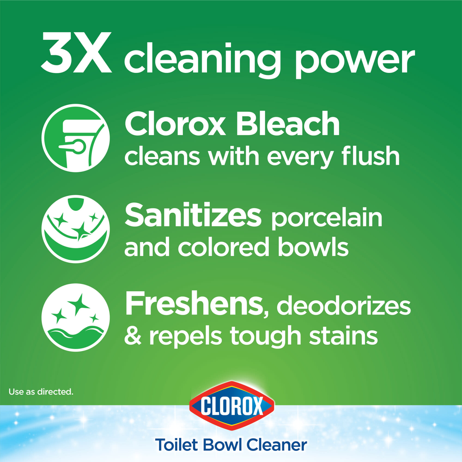 slide 7 of 7, Clorox 4 Pack Bleach Ultra Clean Toilet Tablets 4 ea, 4 ct