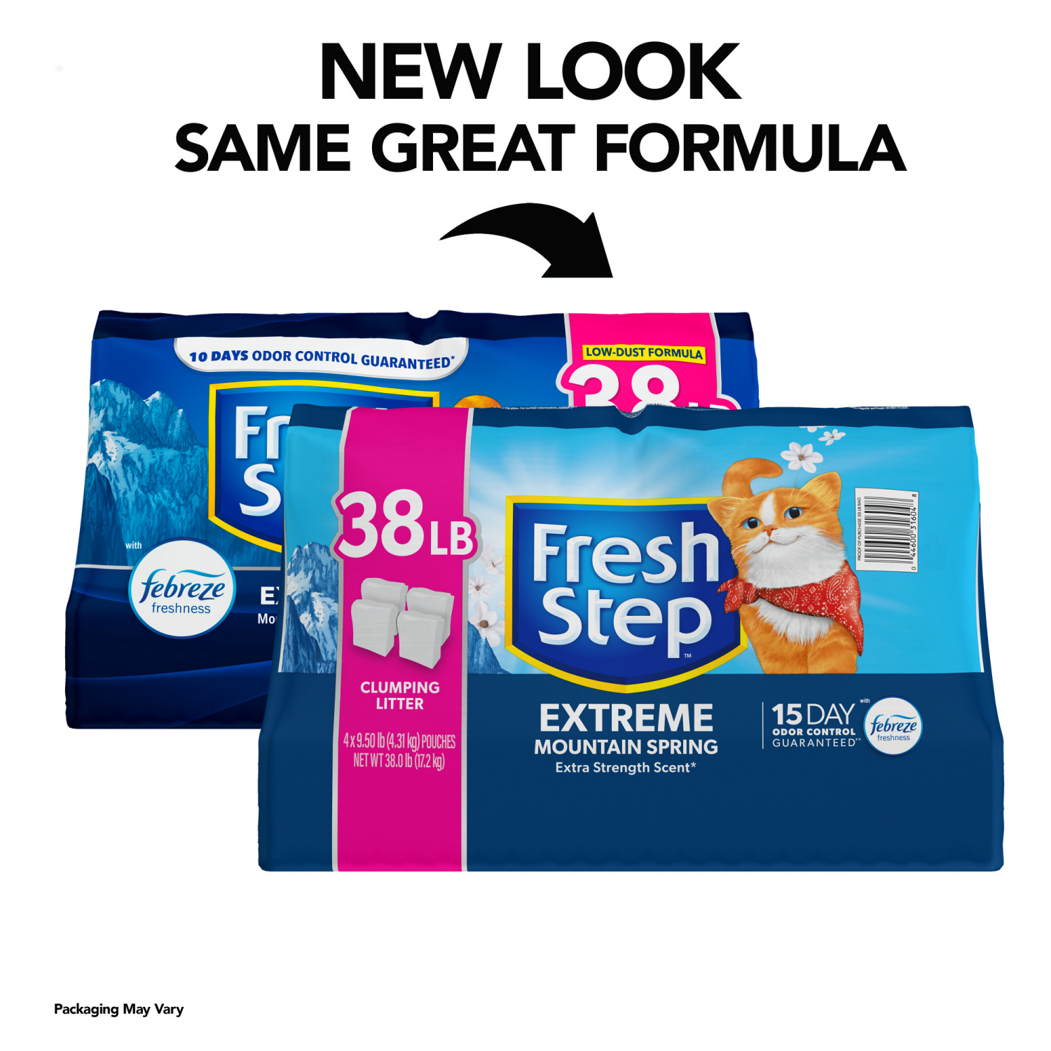 slide 7 of 8, Fresh Step Extreme Febreze Freshness Clumping Cat Litter, 4 ct