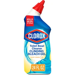 Clorox Clinging Bleach Gel Crisp Lemon Toilet Bowl Cleaner 24 fl oz
