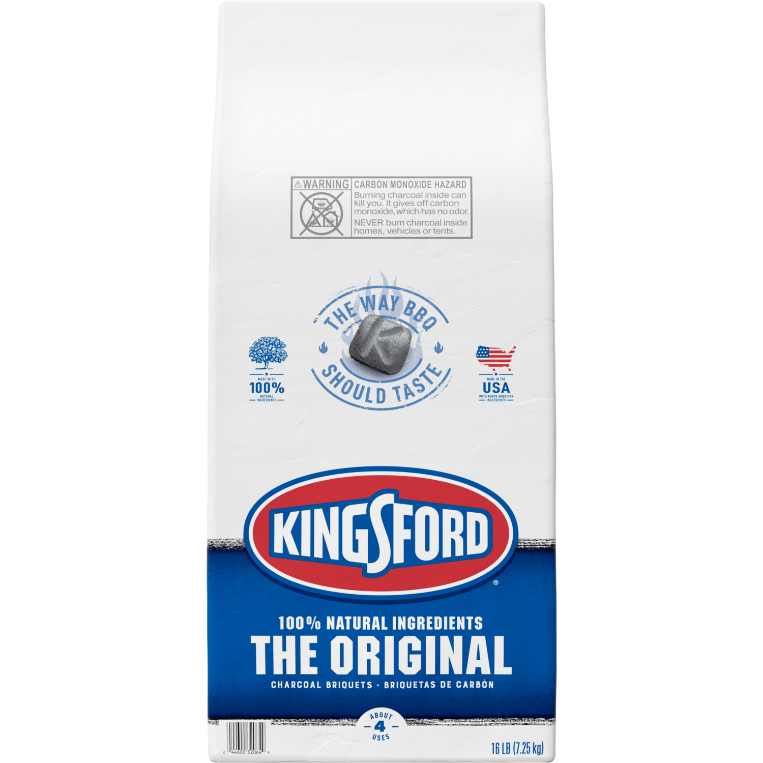 slide 6 of 8, Kingsford Original Charcoal Briquettes, BBQ Charcoal for Grilling, 16 Pounds, 16 lb