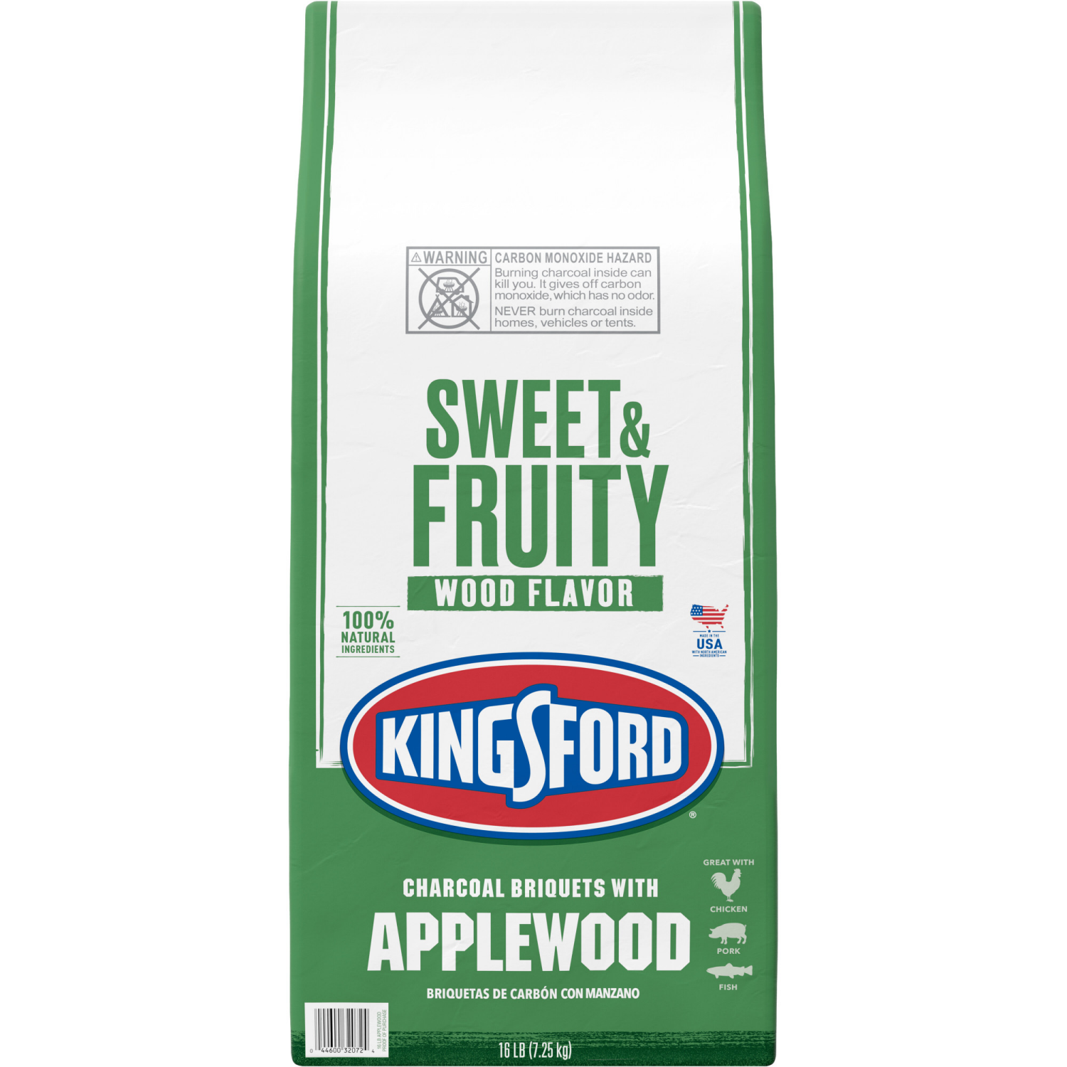 slide 6 of 8, Kingsford with Applewood Charcoal Briquets 16 lb, 16 lb