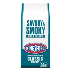 Kingsford Hickory Charcoal Briquettes, BBQ Charcoal for Grilling, 16 Pounds