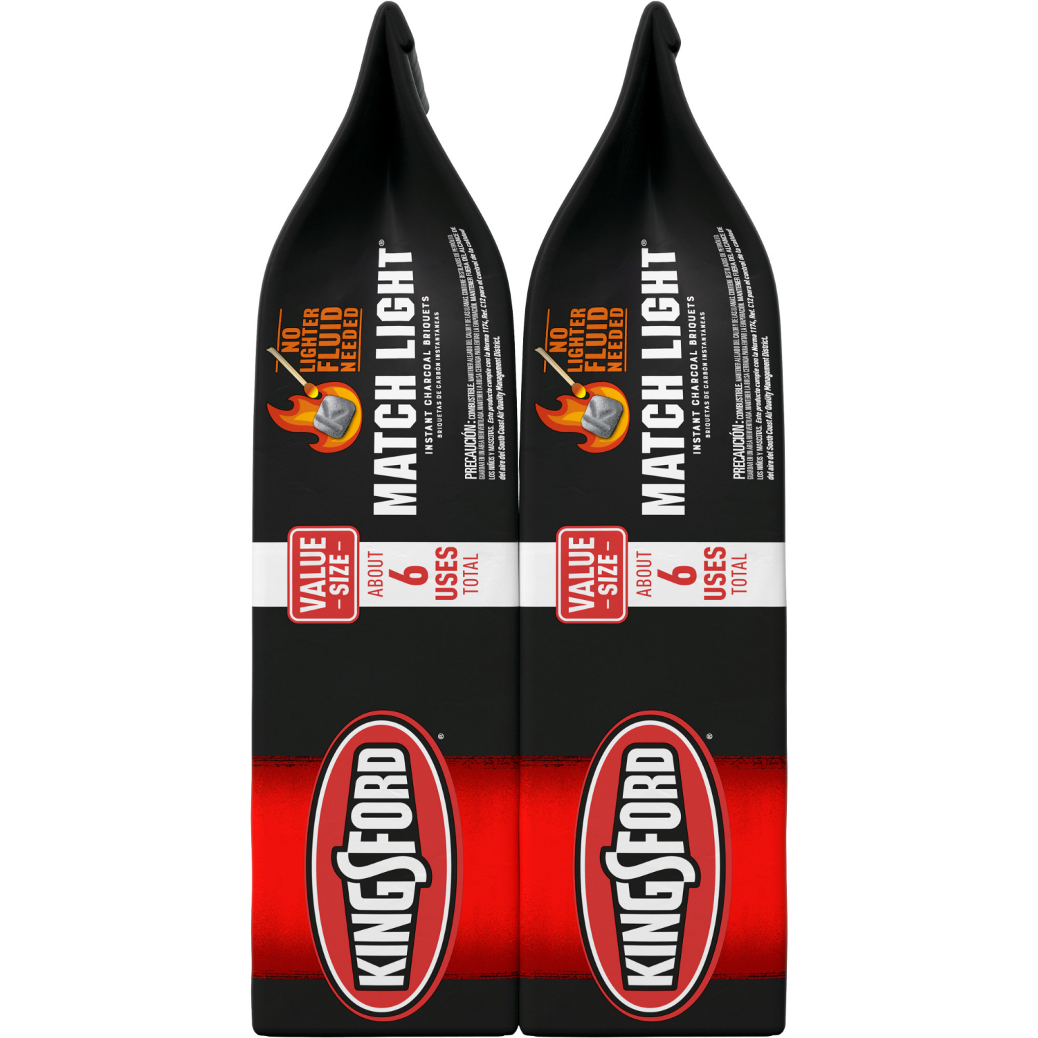 slide 3 of 8, Kingsford Match Light Charcoal Briquettes 2-Pack 12-Lb, 2 ct