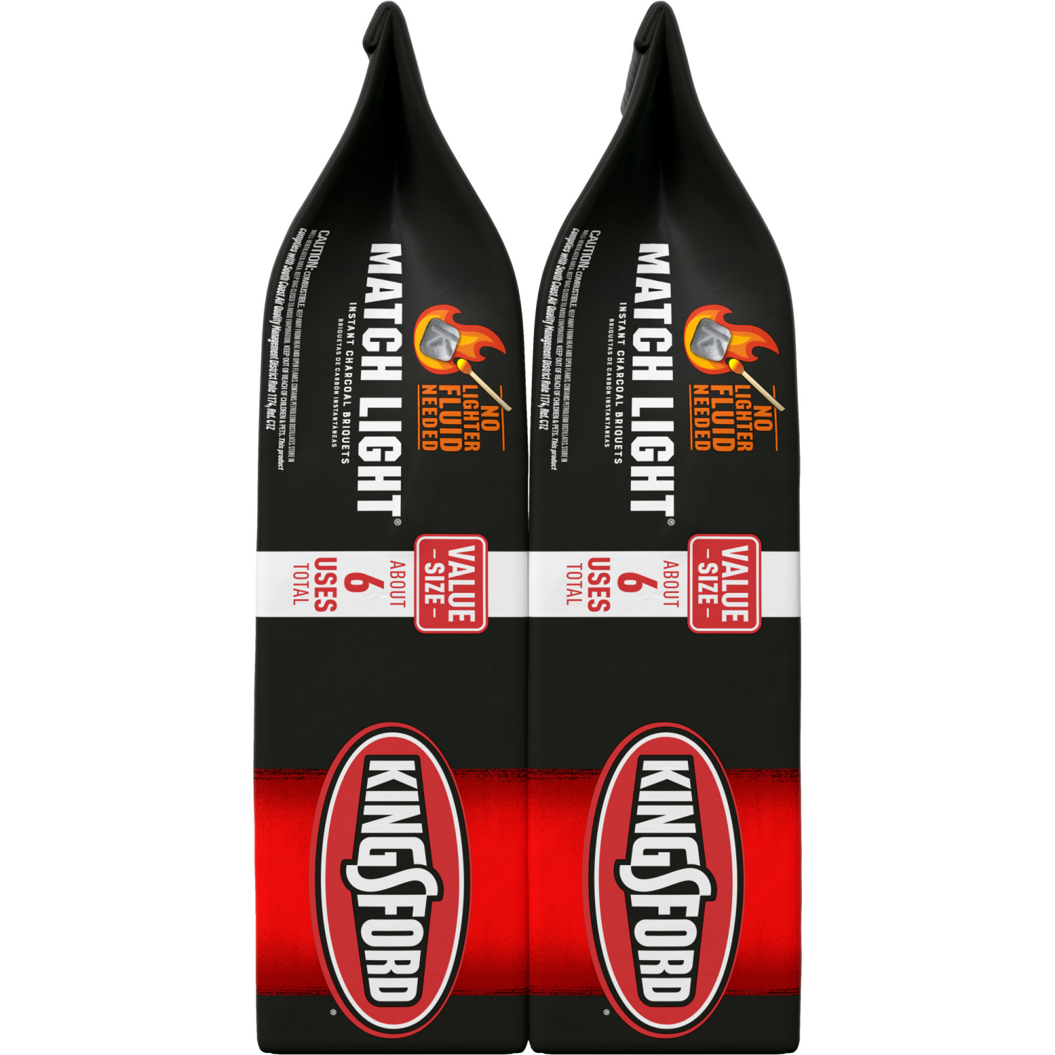 slide 5 of 8, Kingsford Match Light Charcoal Briquettes 2-Pack 12-Lb, 2 ct