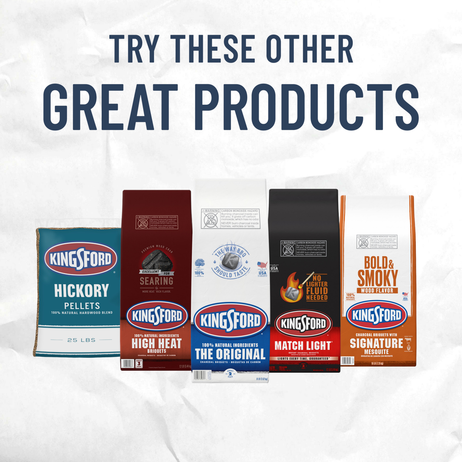 slide 8 of 8, Kingsford Match Light Instant Charcoal Briquettes BBQ Charcoal, 8 lb