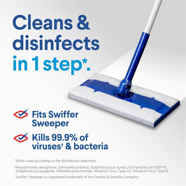 slide 10 of 29, Clorox Rain Clean Scent Bleach Free Disinfecting Wet Mopping Pad Refills, 24 ct