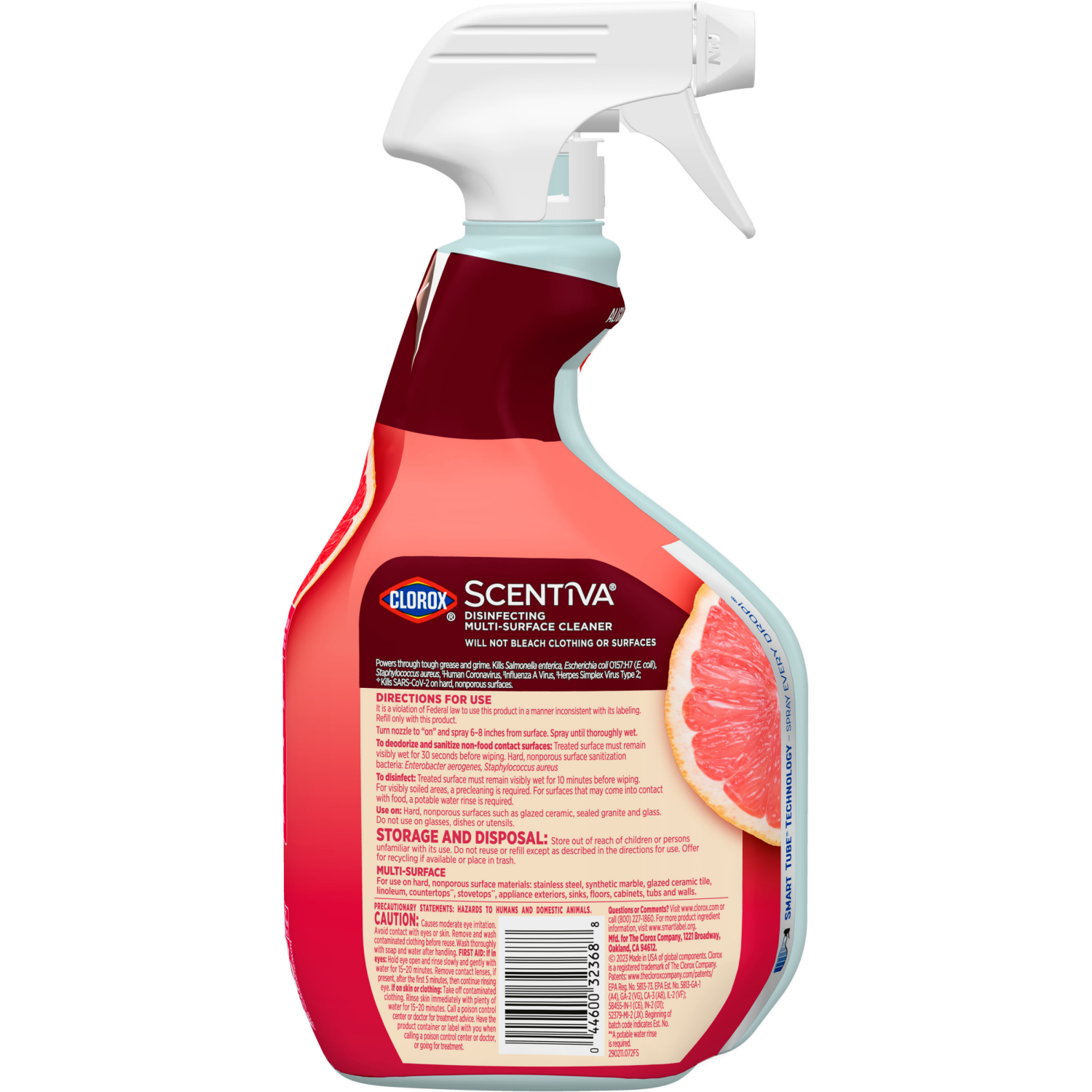 slide 2 of 8, Clorox Scentiva Tahitian Grapefruit Splash Disinfecting Multi Surface Cleaner, 32 fl oz