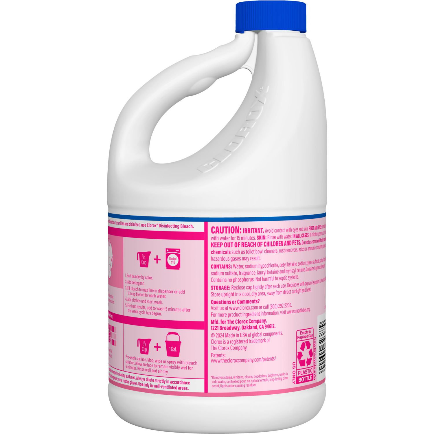 slide 2 of 8, Clorox Splash-Less Fresh Meadow Bleach, 2.41 qt