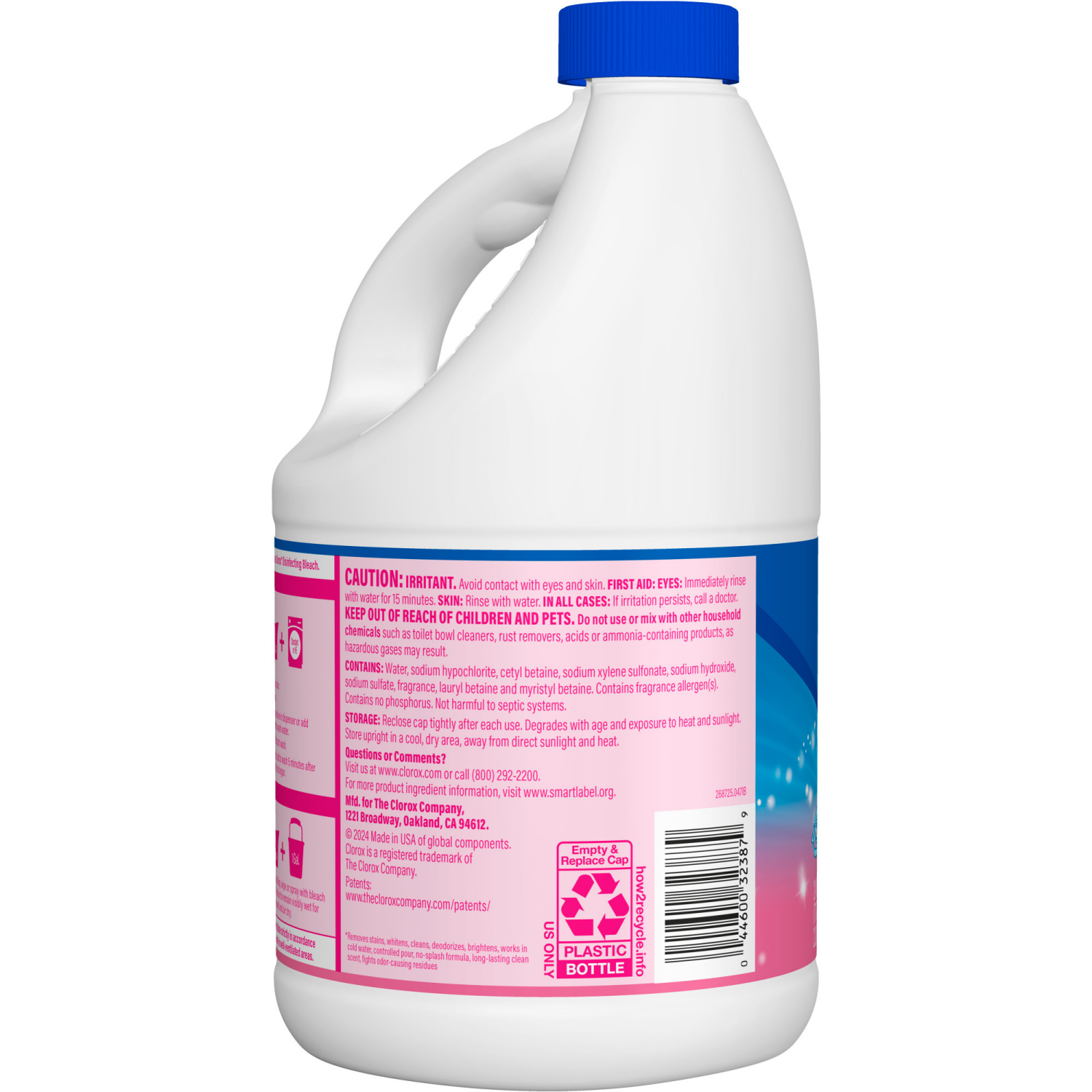 slide 5 of 8, Clorox Splash-Less Fresh Meadow Bleach, 2.41 qt