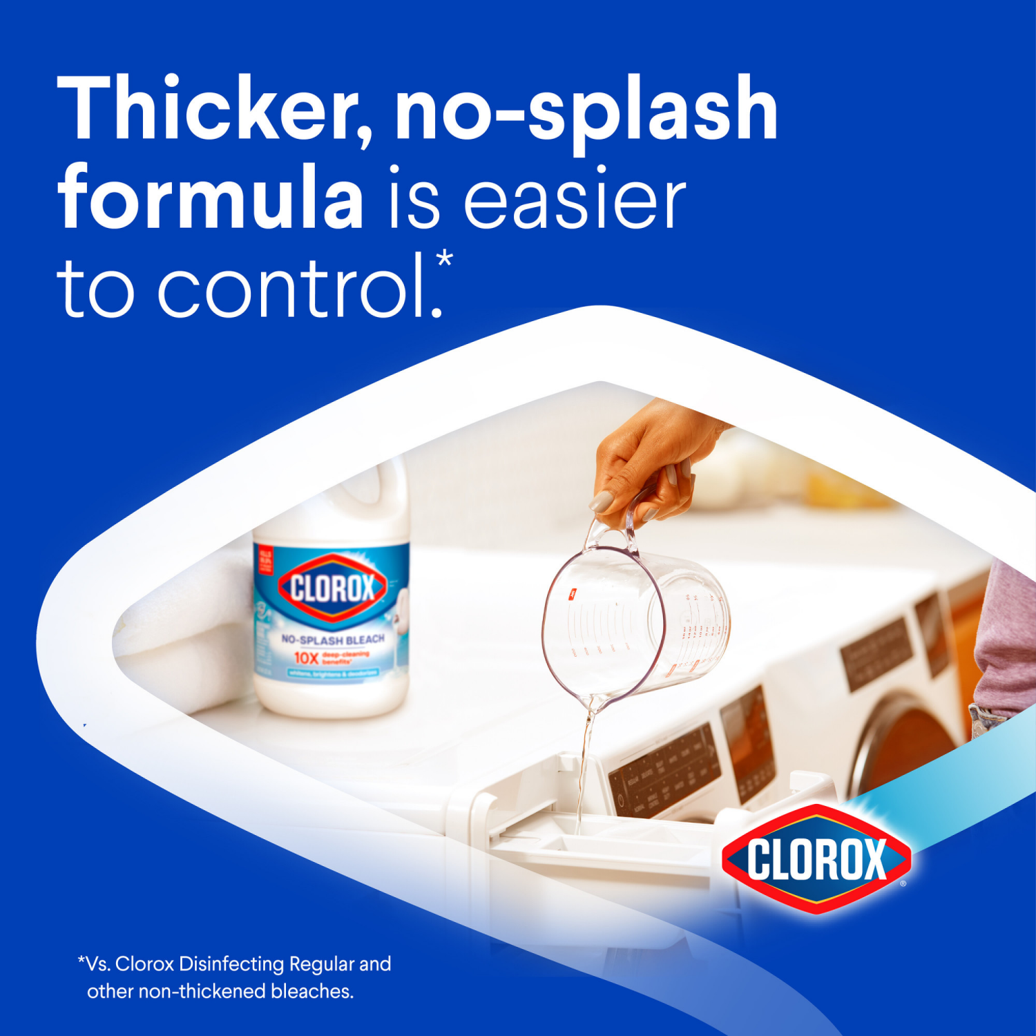 slide 6 of 8, Clorox Splash-Less Regular Bleach, 1.25 qt