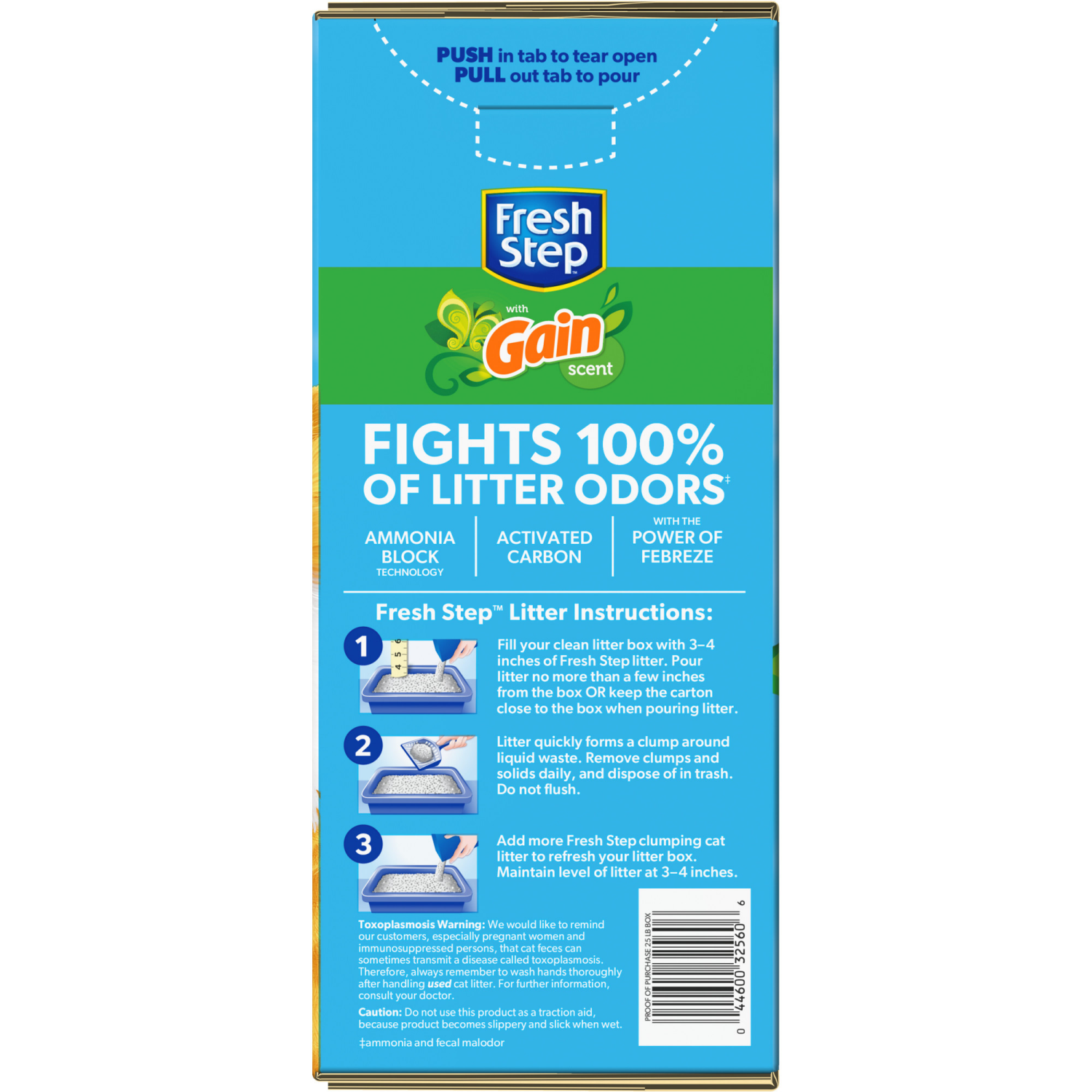 slide 5 of 8, Fresh Step Febreze With Refreshing Gain Scent Clumping Cat Litter, 25 lb