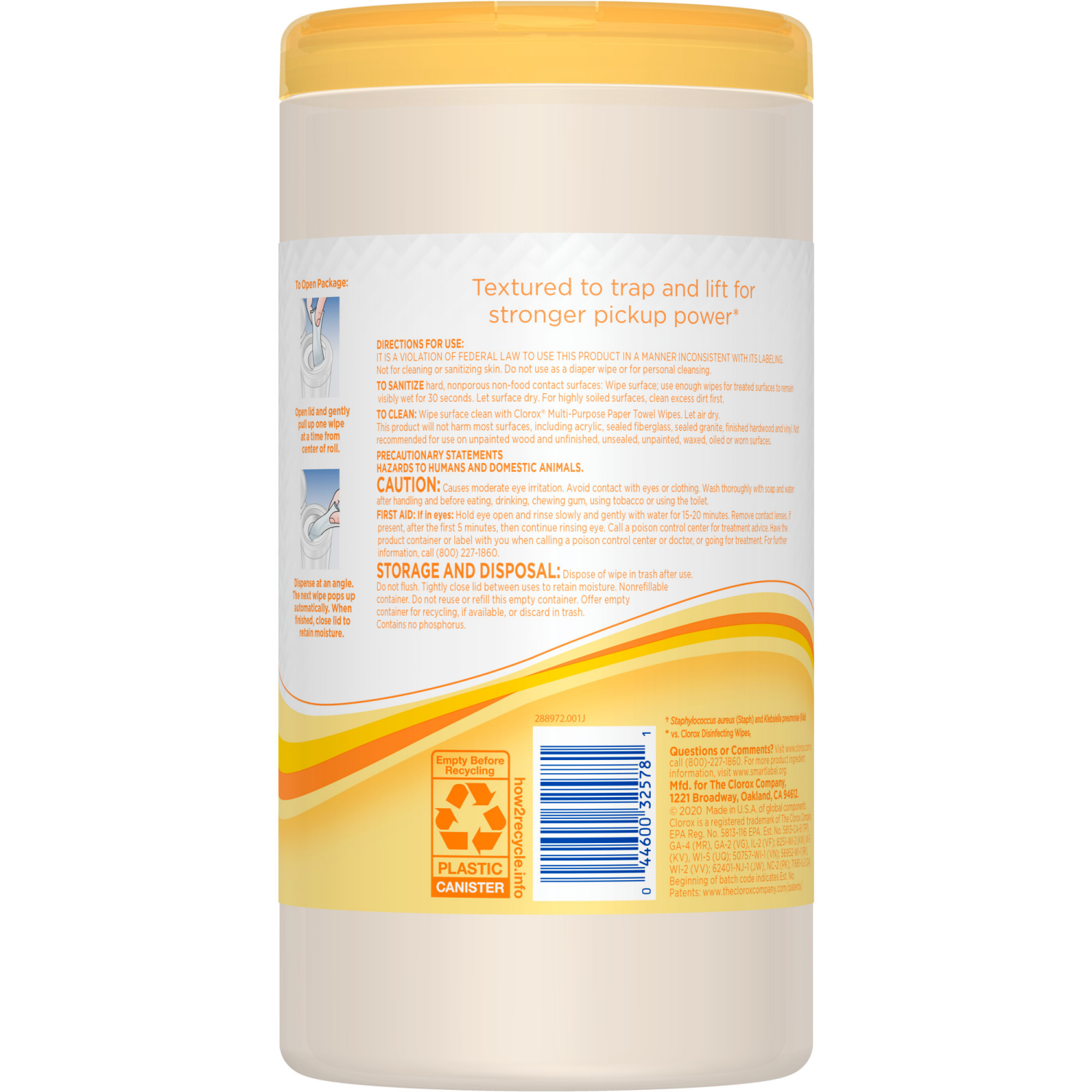 slide 2 of 8, Clorox Power Pick-Up Wipes Lemon Verbena, 75 ct