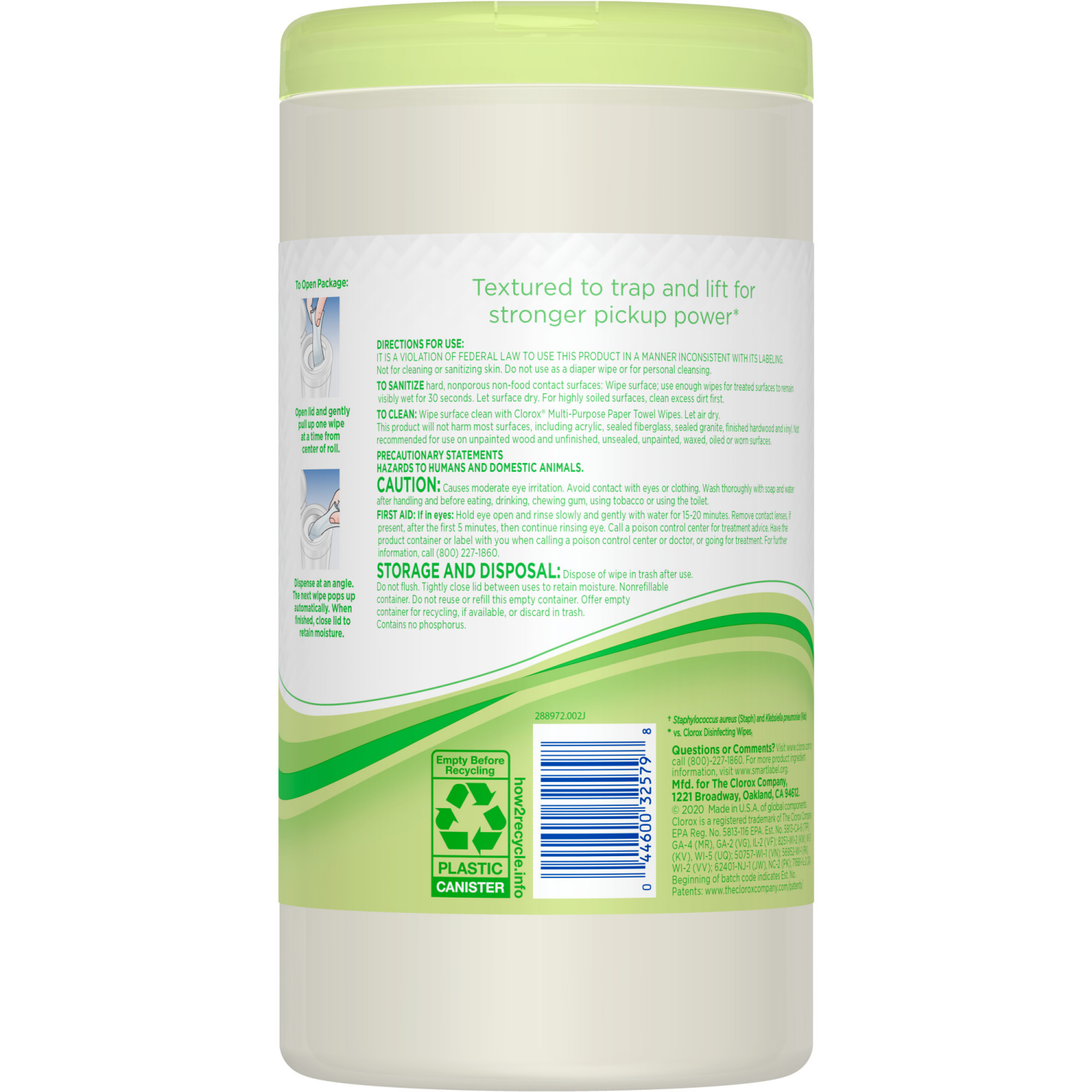 slide 2 of 8, Clorox Power Pick-Up Wipes Jasmine, 75 ct