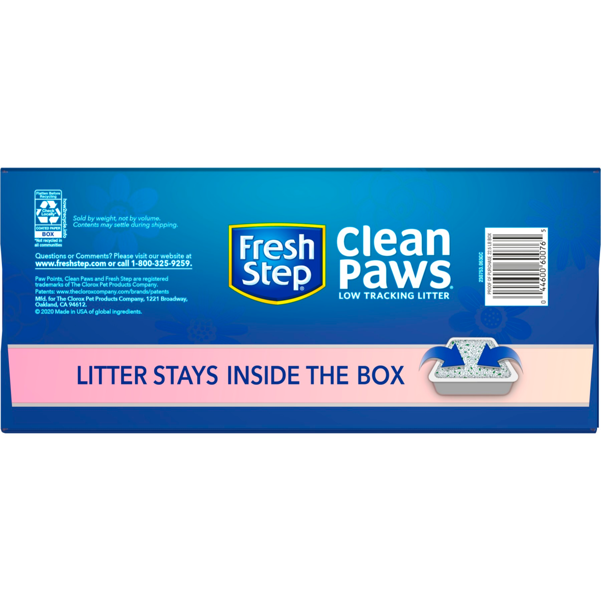 slide 29 of 29, Fresh Step Clean Paws Calm Clumping Cat Litter 22.5 lb Box, 22.5 lb