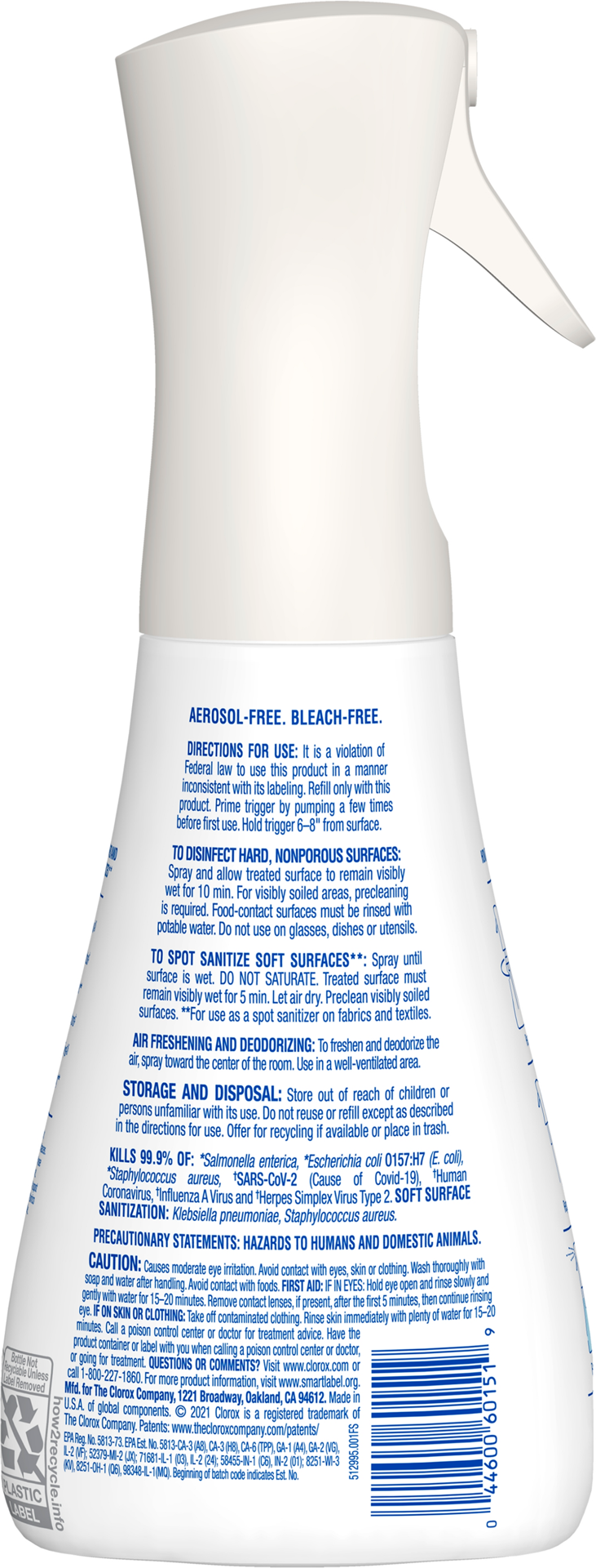 slide 2 of 8, Clorox Disinfecting Mist Lemongrass Mandarin Disinfecting Spray, 16 fl oz