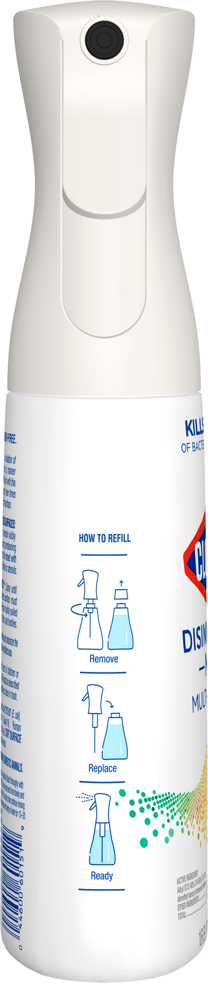 slide 5 of 8, Clorox Disinfecting Mist Lemongrass Mandarin Disinfecting Spray, 16 fl oz