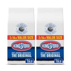 Kingsford Original Charcoal Briquettes, BBQ Charcoal for Grilling, 16 Pounds Each, Pack of 2