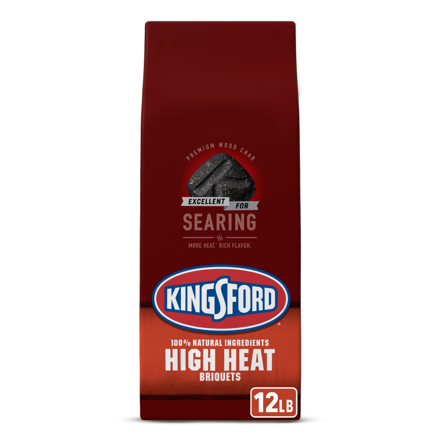 slide 1 of 5, Kingsford High Heat Briquettes Charcoal Briquettes, 12 lb