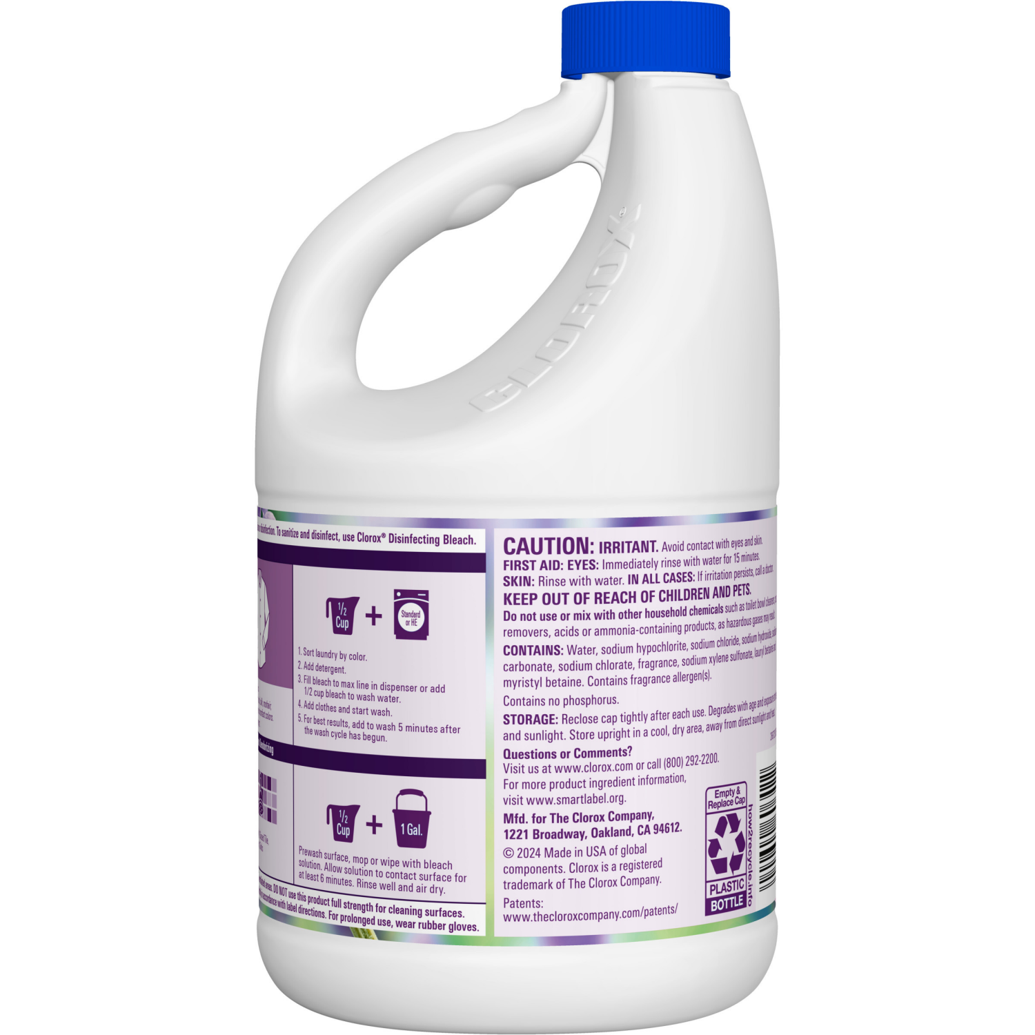 slide 2 of 8, Clorox Bleach Scentiva Lqd Lvndr Jsm, 81 oz
