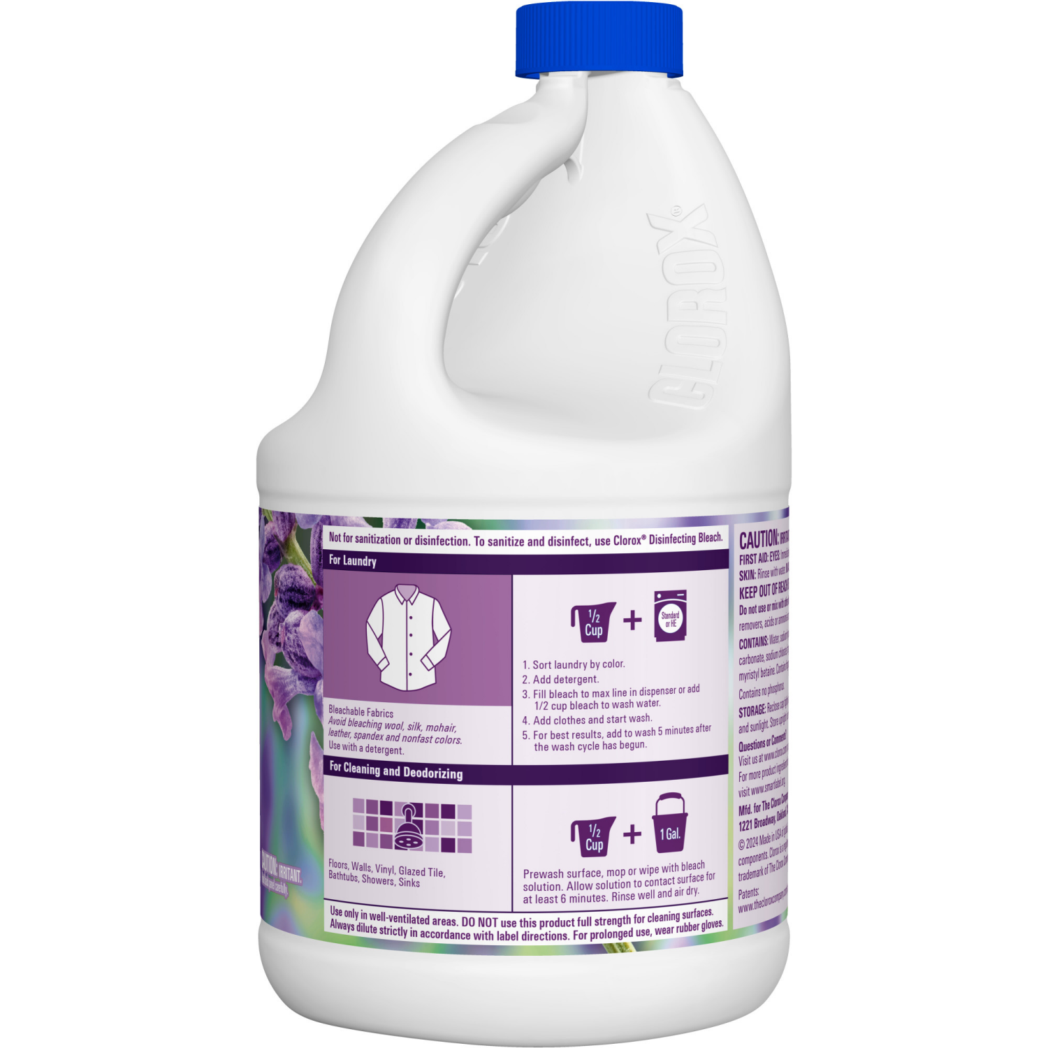 slide 3 of 8, Clorox Bleach Scentiva Lqd Lvndr Jsm, 81 oz