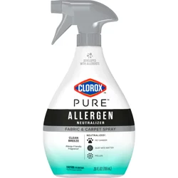 Clorox Pure Allergen Neutralizer Fabric And Carpet Spray, Clean Breeze, 26fo