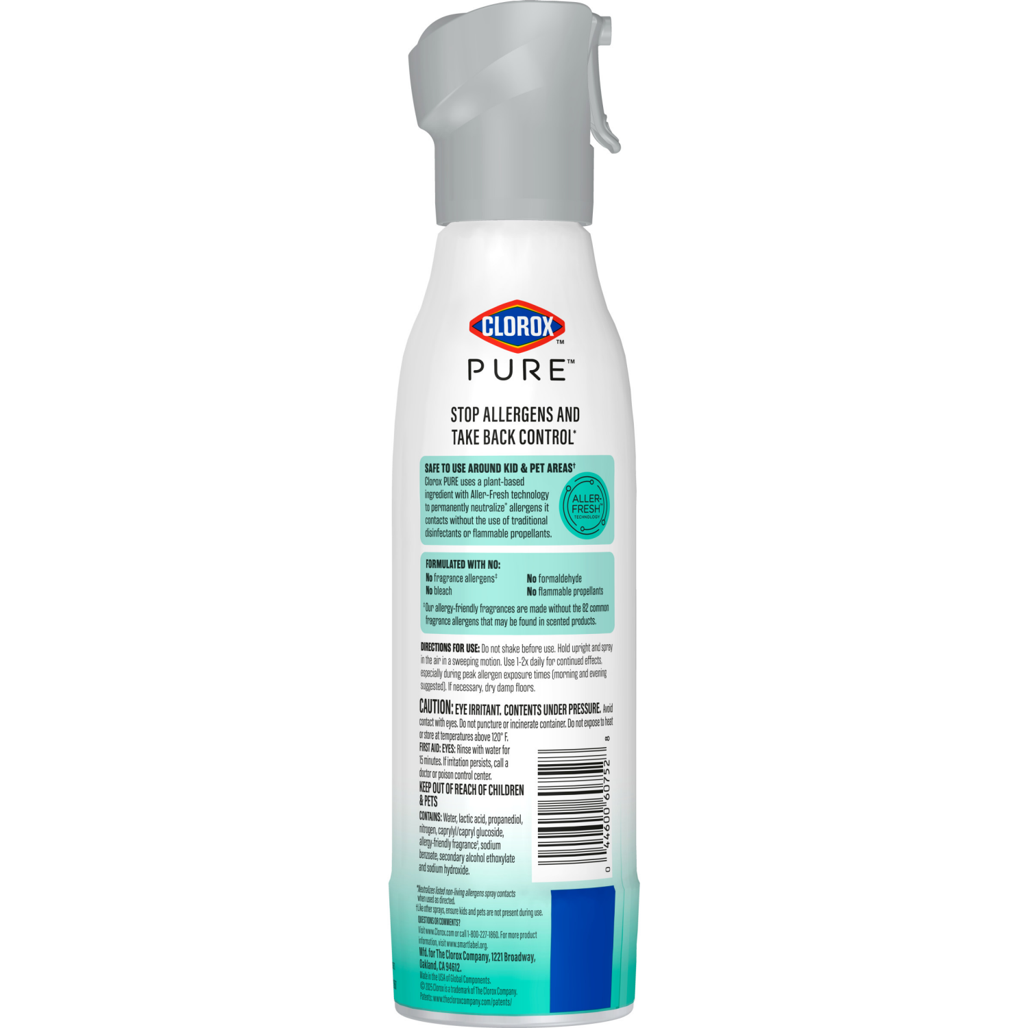 slide 2 of 3, Clorox Pure Allergen Neutralizer Daily Air Spray, Clean Breeze, 8 Ounces, 8 oz